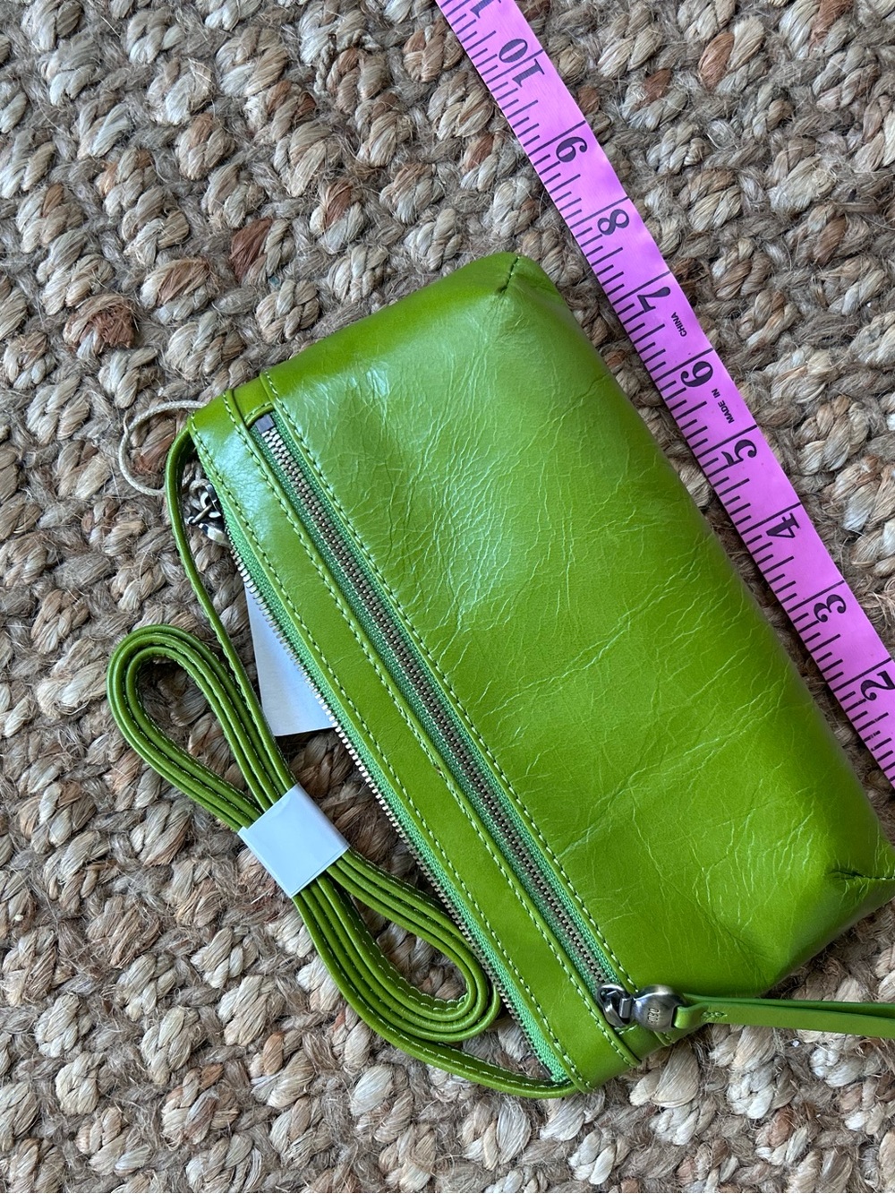 HOBO Lime Green Leather Crossbody Bag - Picture 4 of 5